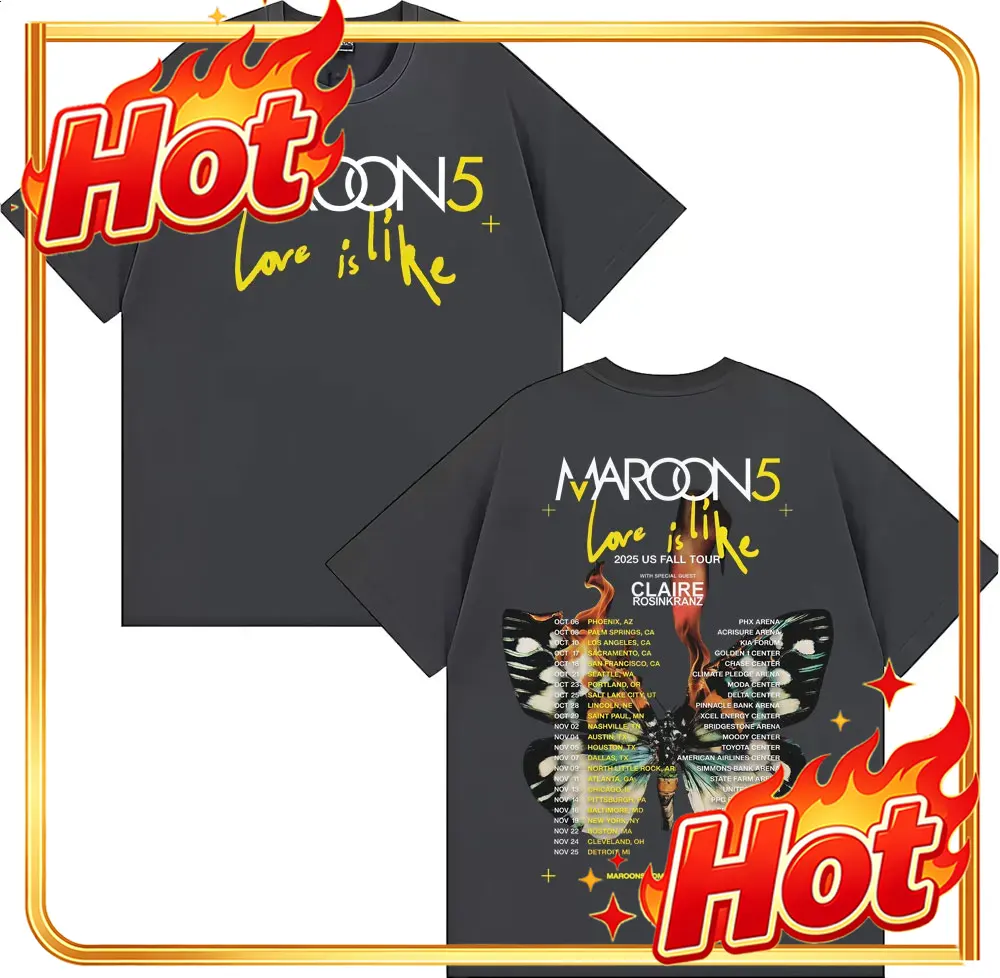 Band Maroon 5 Love Is Like US  - Street Fashion Men 2025 review and price