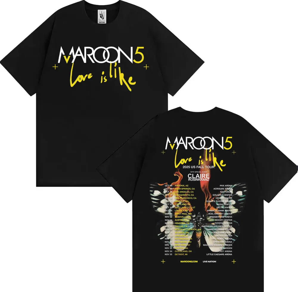 Band Maroon 5 Love Is Like US  - Street Fashion Men 2025 review and price