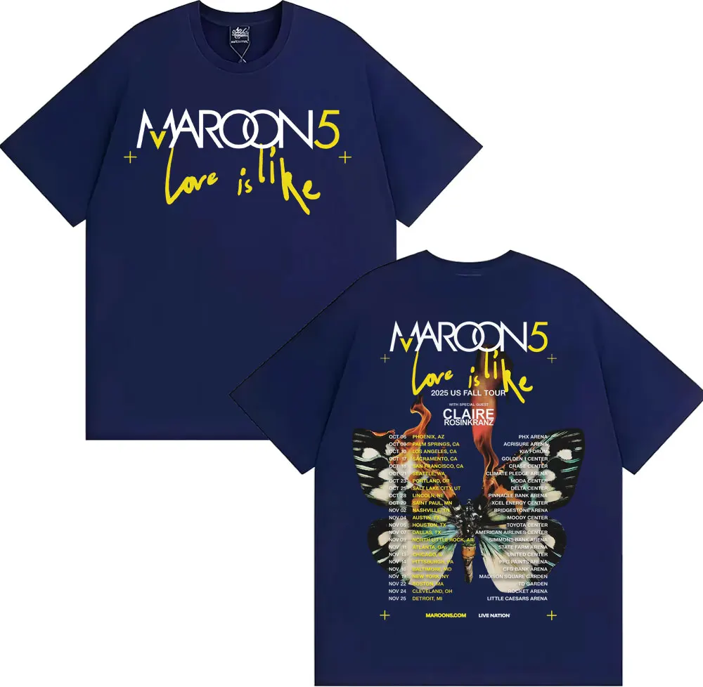 Band Maroon 5 Love Is Like US  - Street Fashion Men 2025 review and price