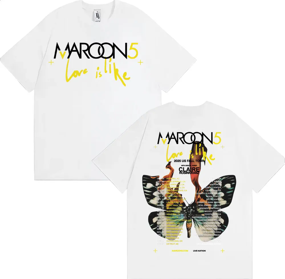 Band Maroon 5 Love Is Like US  - Street Fashion Men 2025 review and price